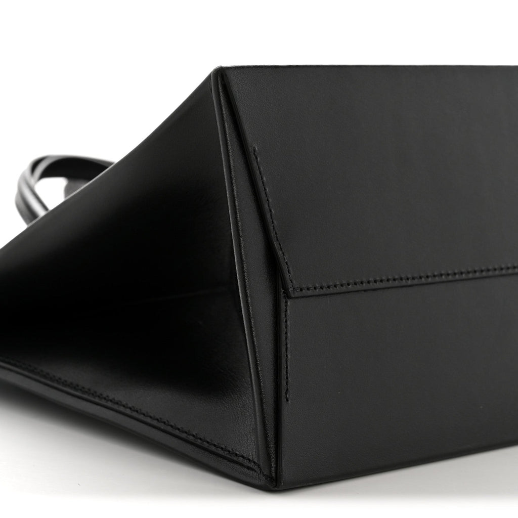 Calfskin Medium Box Bag Black