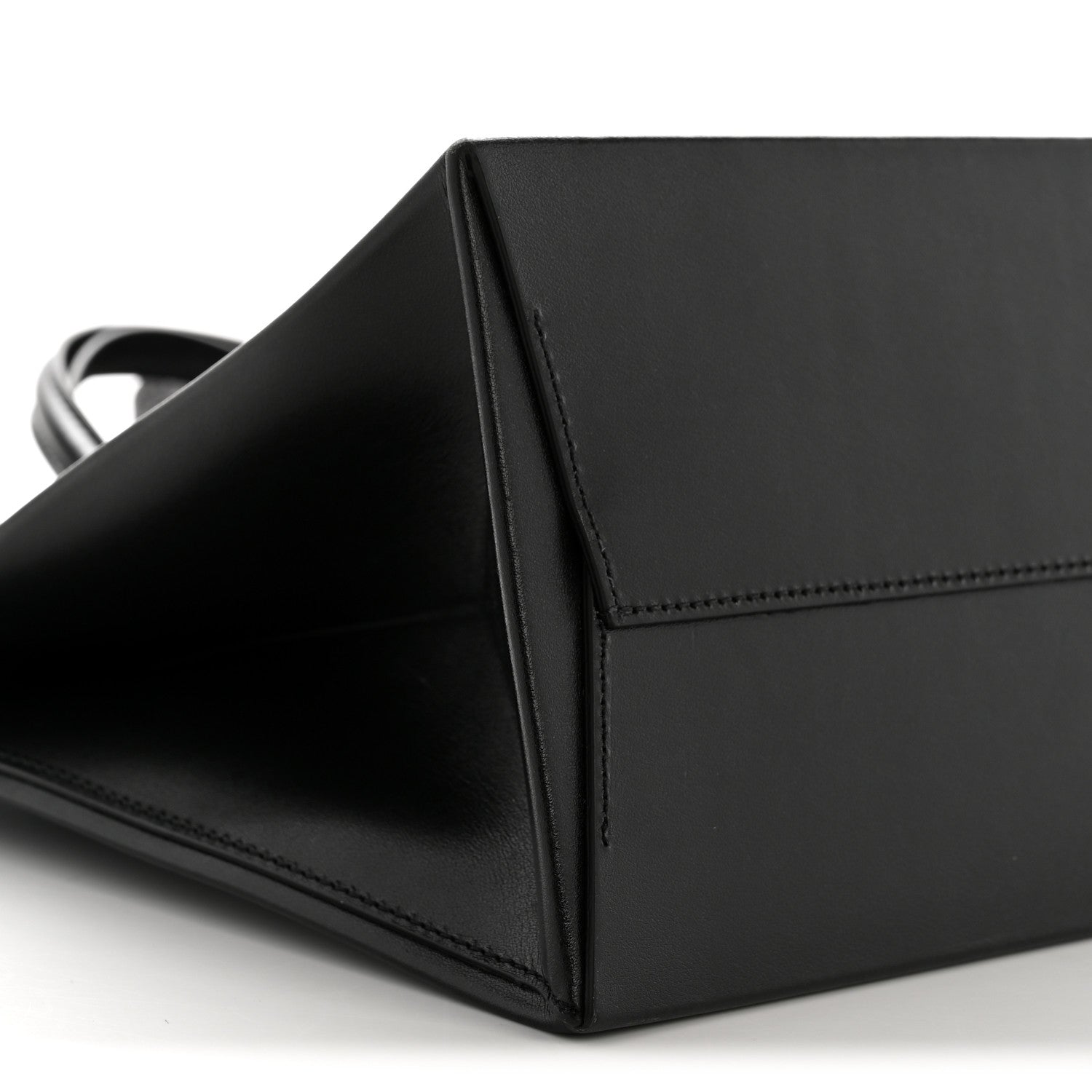 Calfskin Medium Box Bag Black