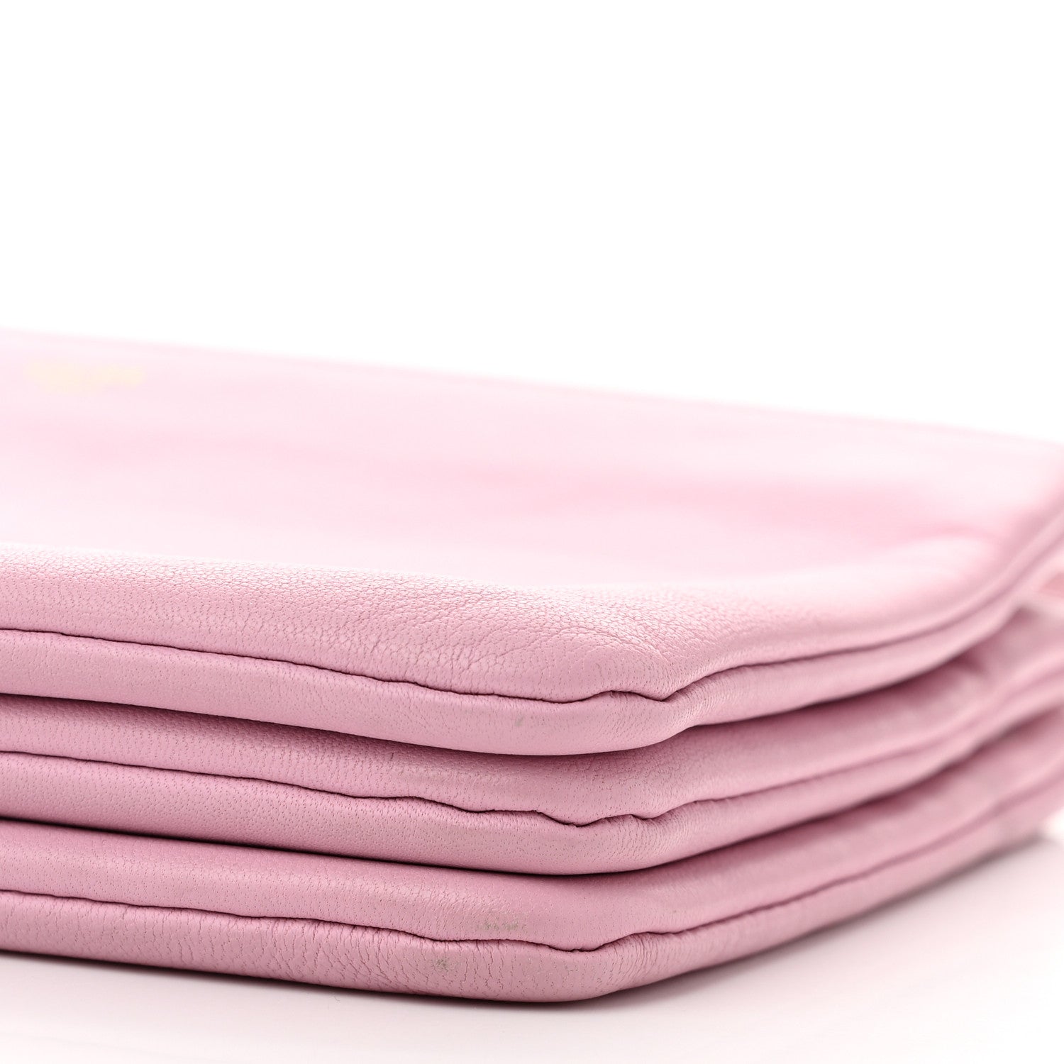 Lambskin Small Trio Crossbody Bag Pink