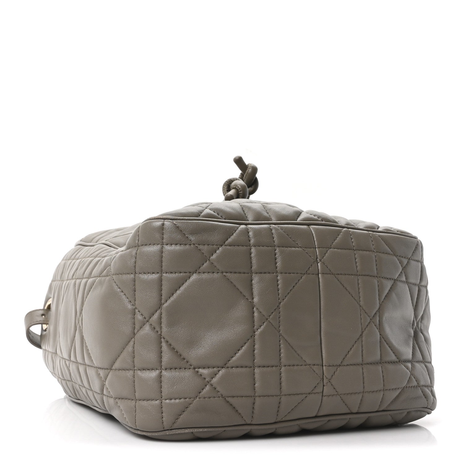 Calfskin Macrocannage Medium D-Motion Bag Clay Green