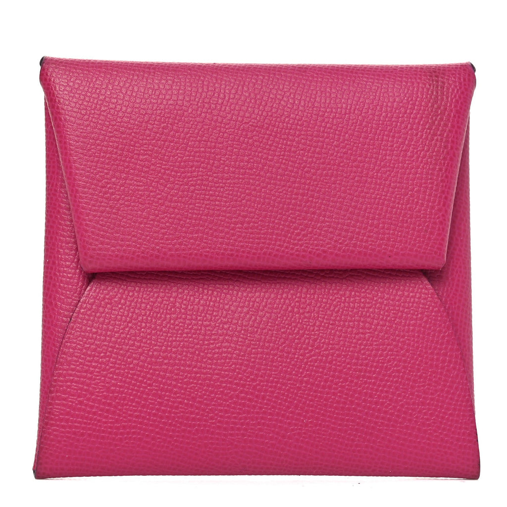 Madame Calfskin Bastia Coin Purse Rose Pourpre