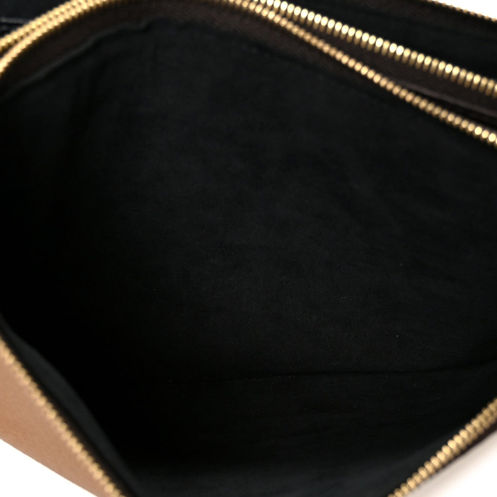 Reverse Monogram Giant Double Zip Pochette