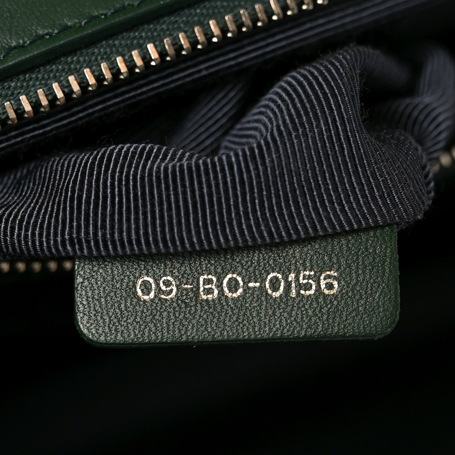 Ceramic Effect Deerskin Large Diorama Flap Bag Malachite Green
