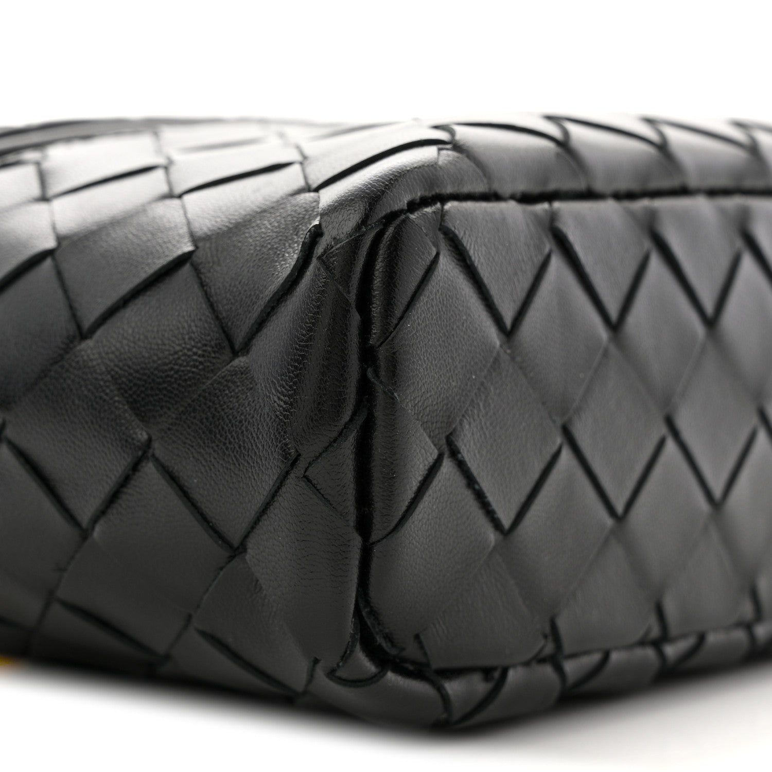 Calfskin Intrecciato Bang Bang Vanity Case Black