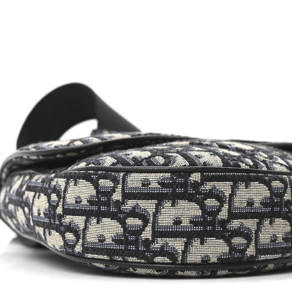 Oblique Mens Saddle Bag Blue