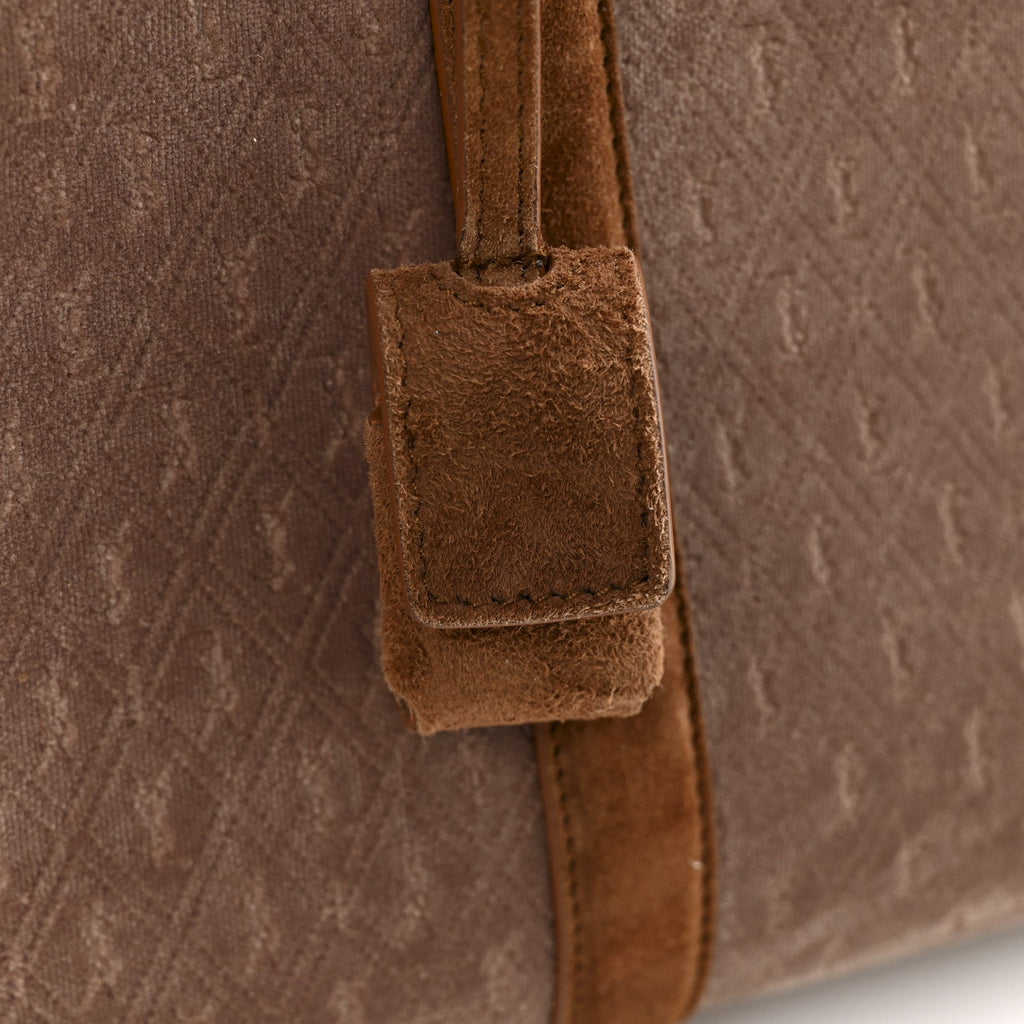 Velvet Suede Le Monogramme Duffle Red Cigar