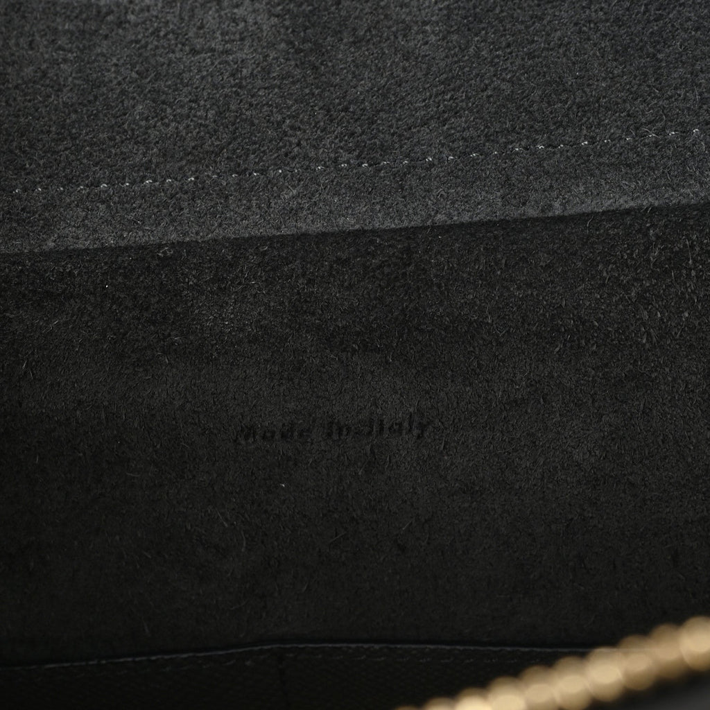 Grained Calfskin Mini Belt Bag Grey