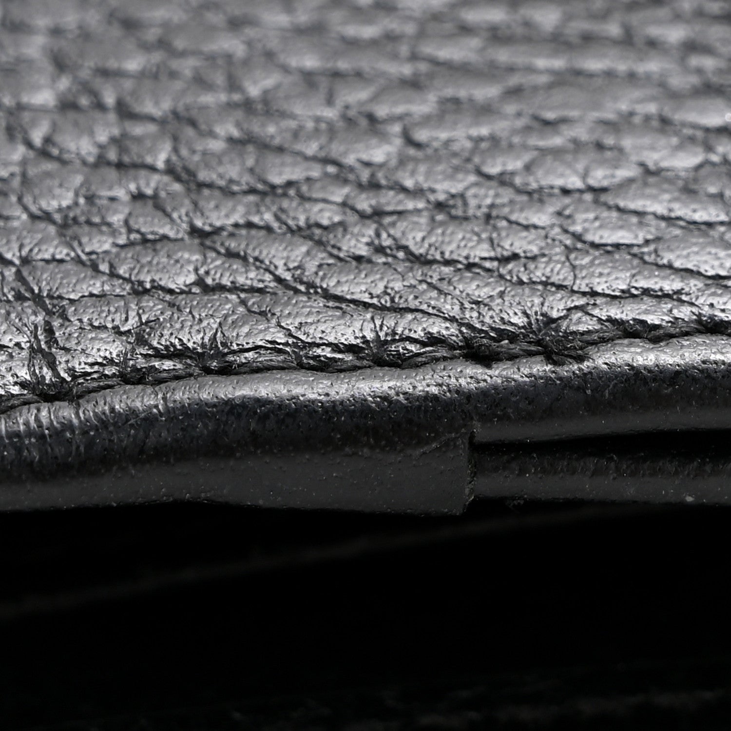 Dollar Calfskin Interlocking G French Wallet Black