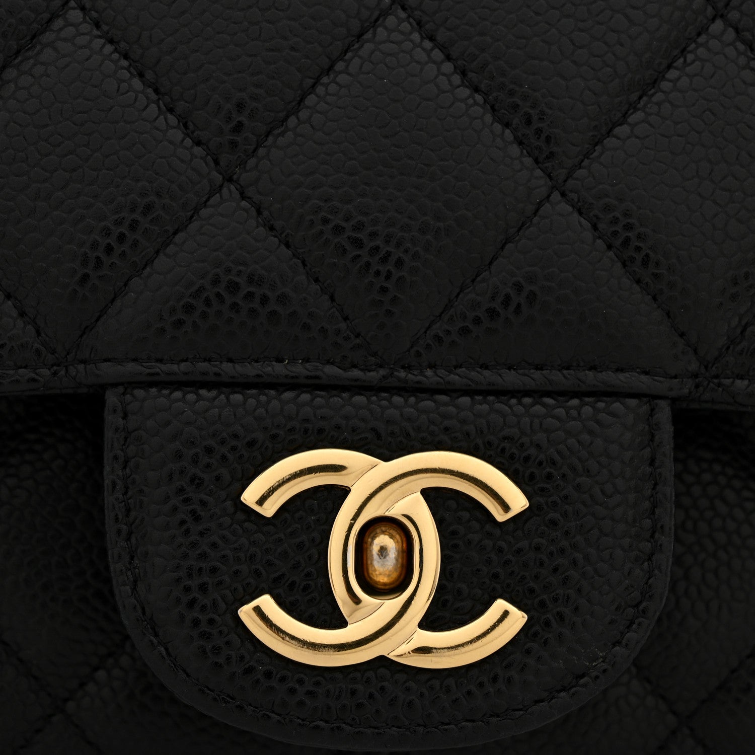 Caviar Maxi Single Flap Black