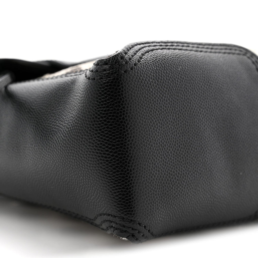 Calf Hair Polka Dot Mini Pashli Satchel Black