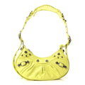Agneau Arena Le Cagole Shoulder Bag XS Lime