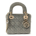 Velvet Mini Lady Dior Gray