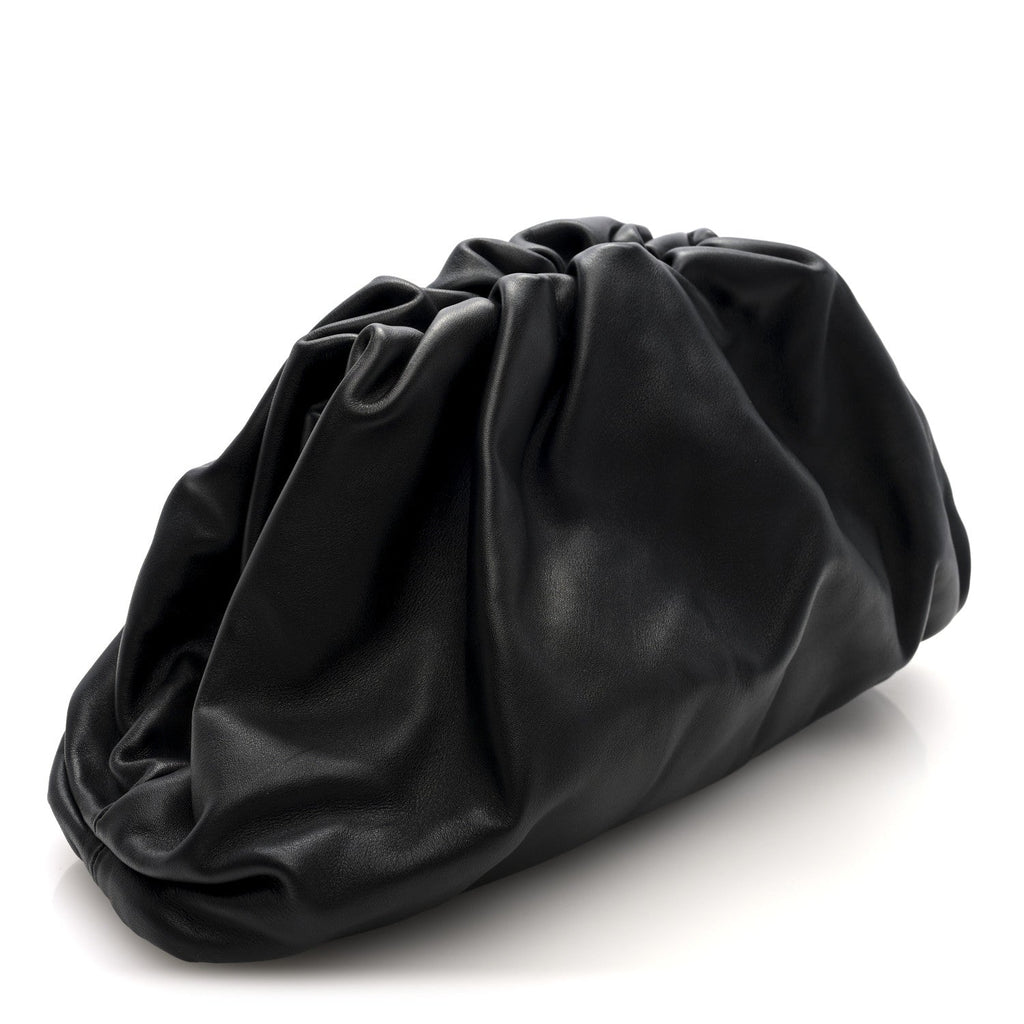 Smooth Butter Calf The Pouch Oversized Clutch Black