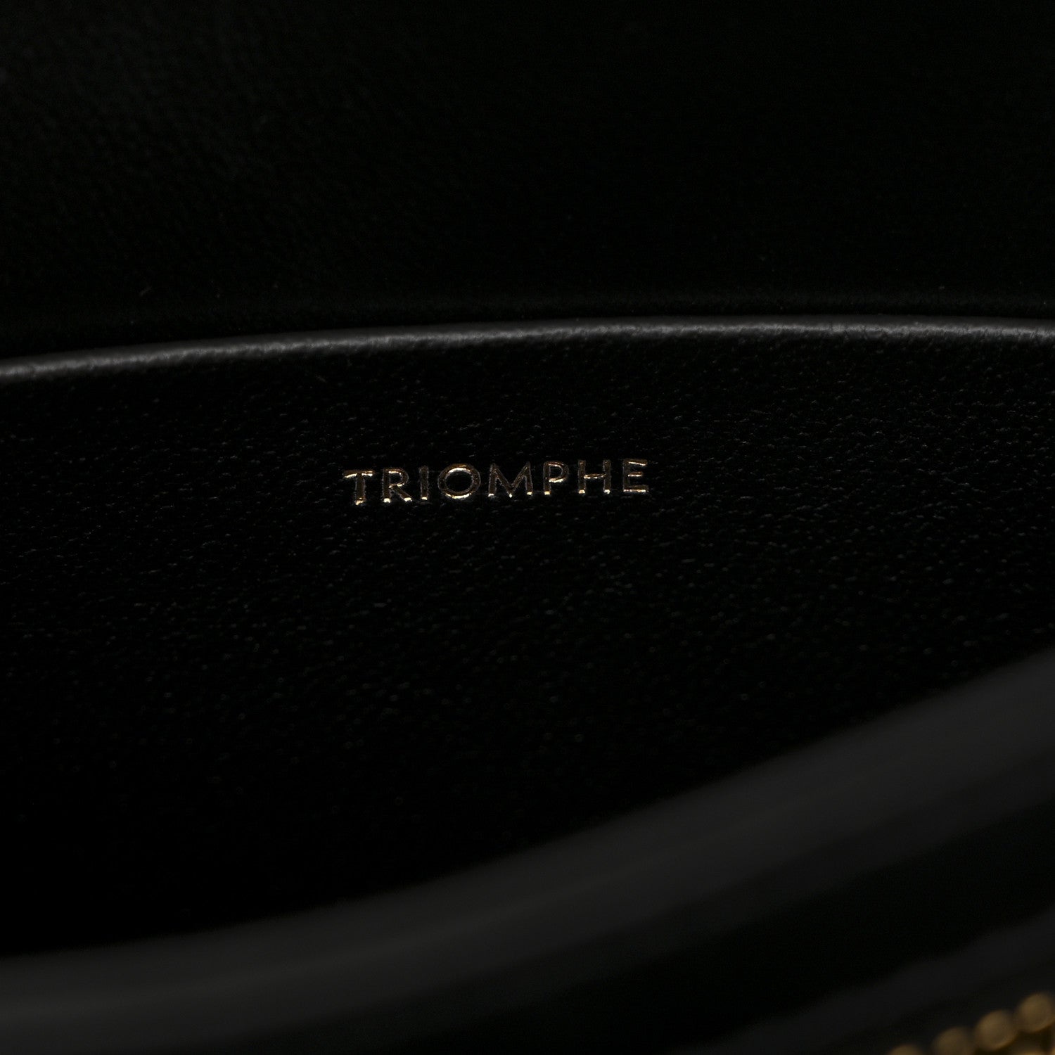Shiny Calfskin Teen Triomphe Black