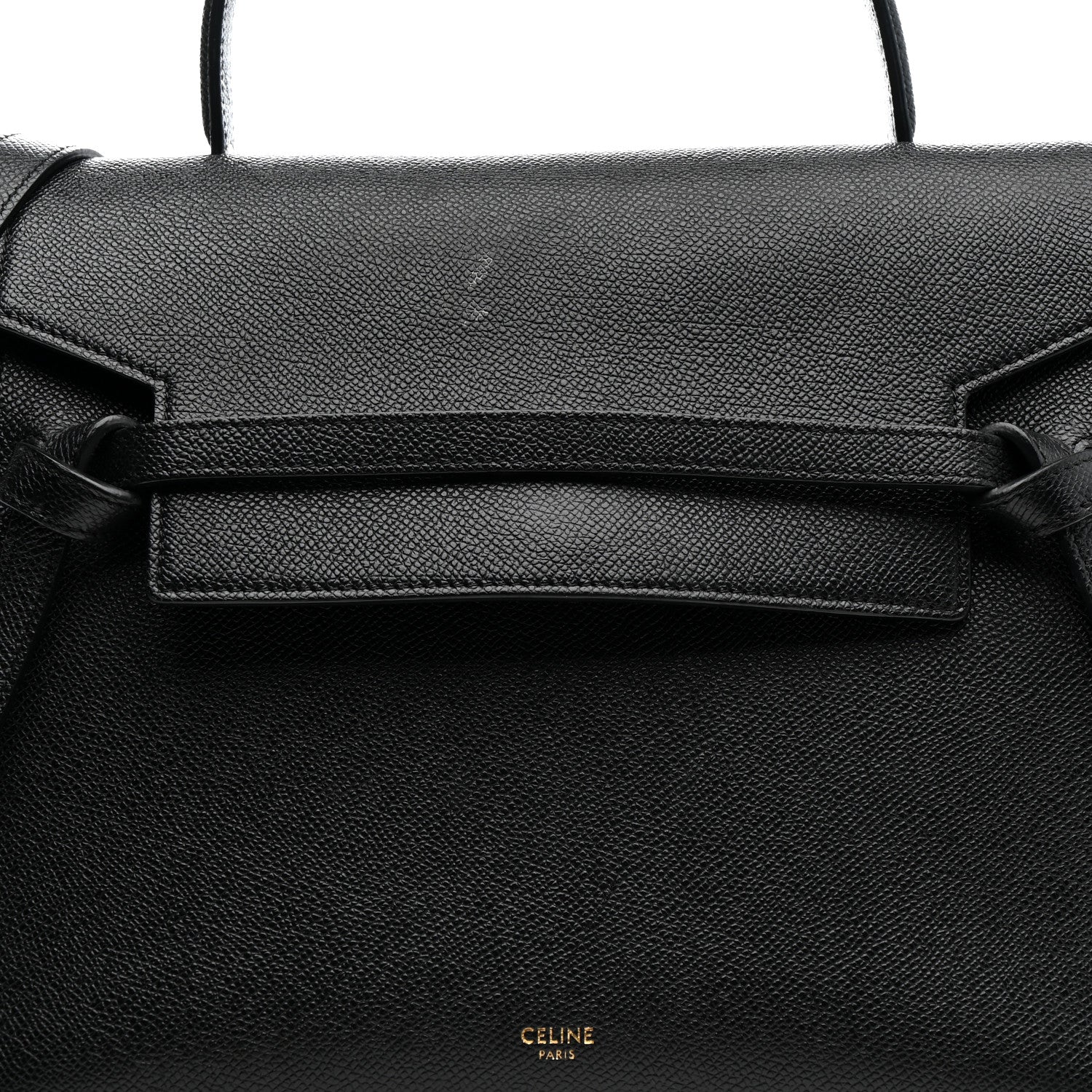 Baby Grained Calfskin Mini Belt Bag Black