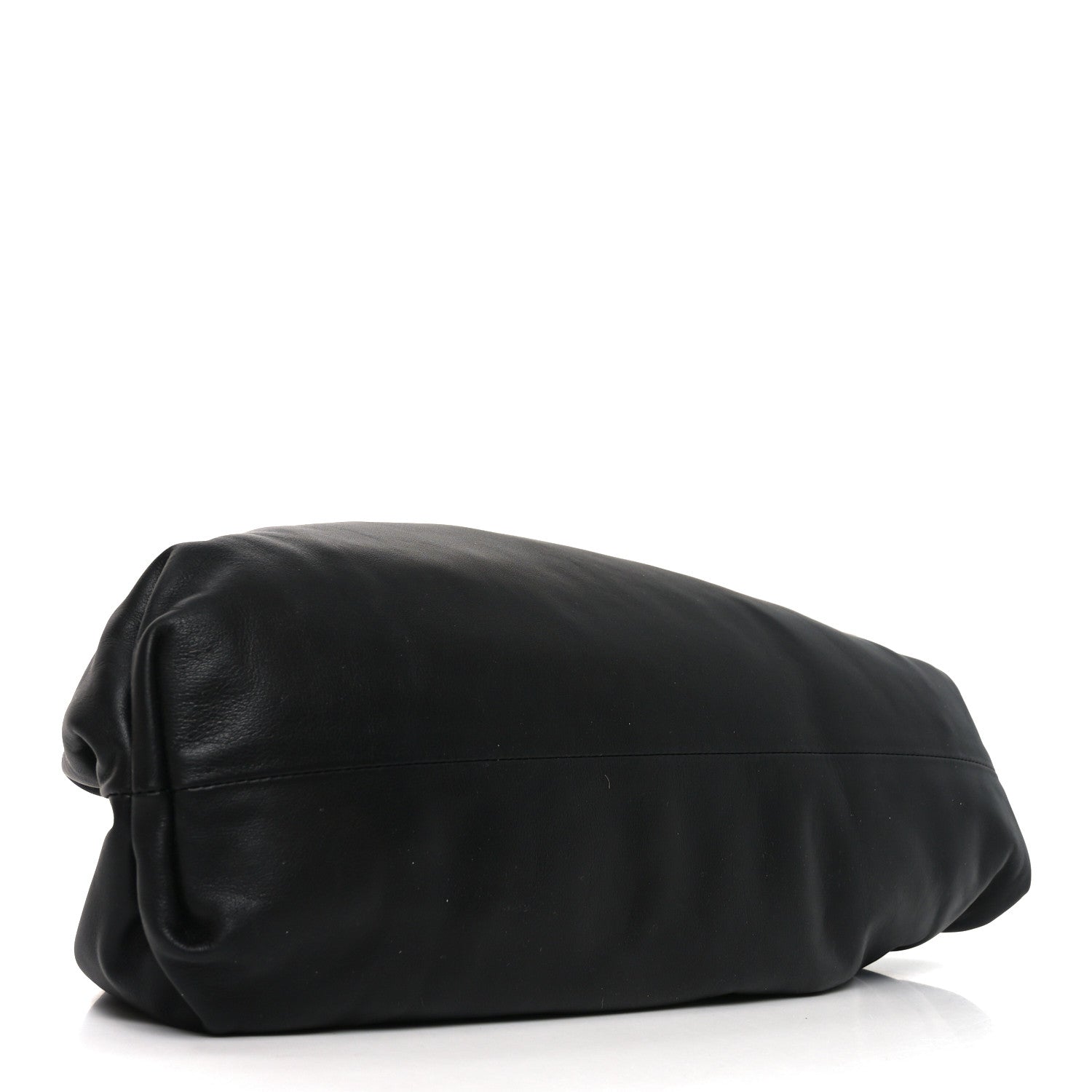 Smooth Butter Calf The Pouch Oversized Clutch Black
