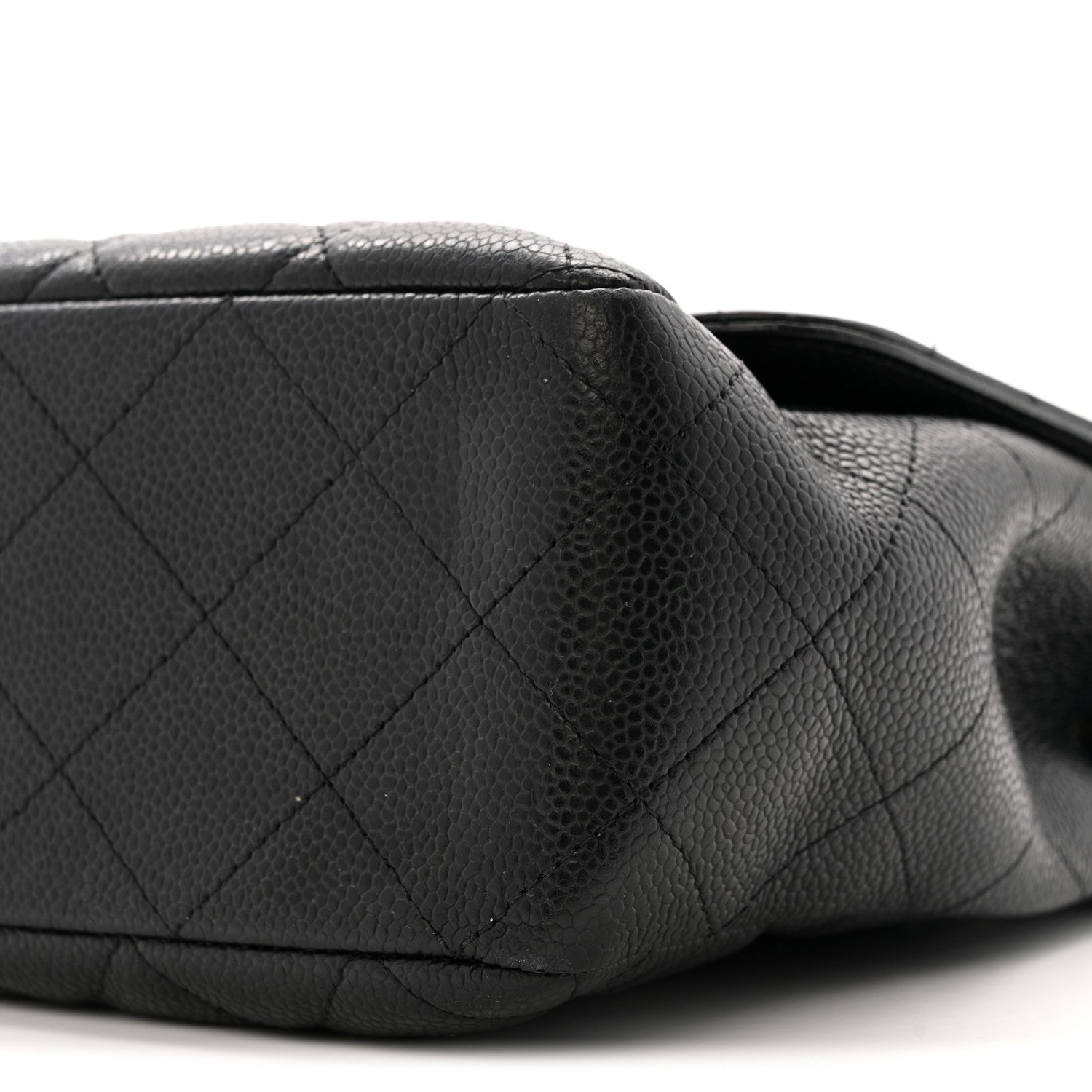 Caviar Quilted Jumbo Single Flap Black