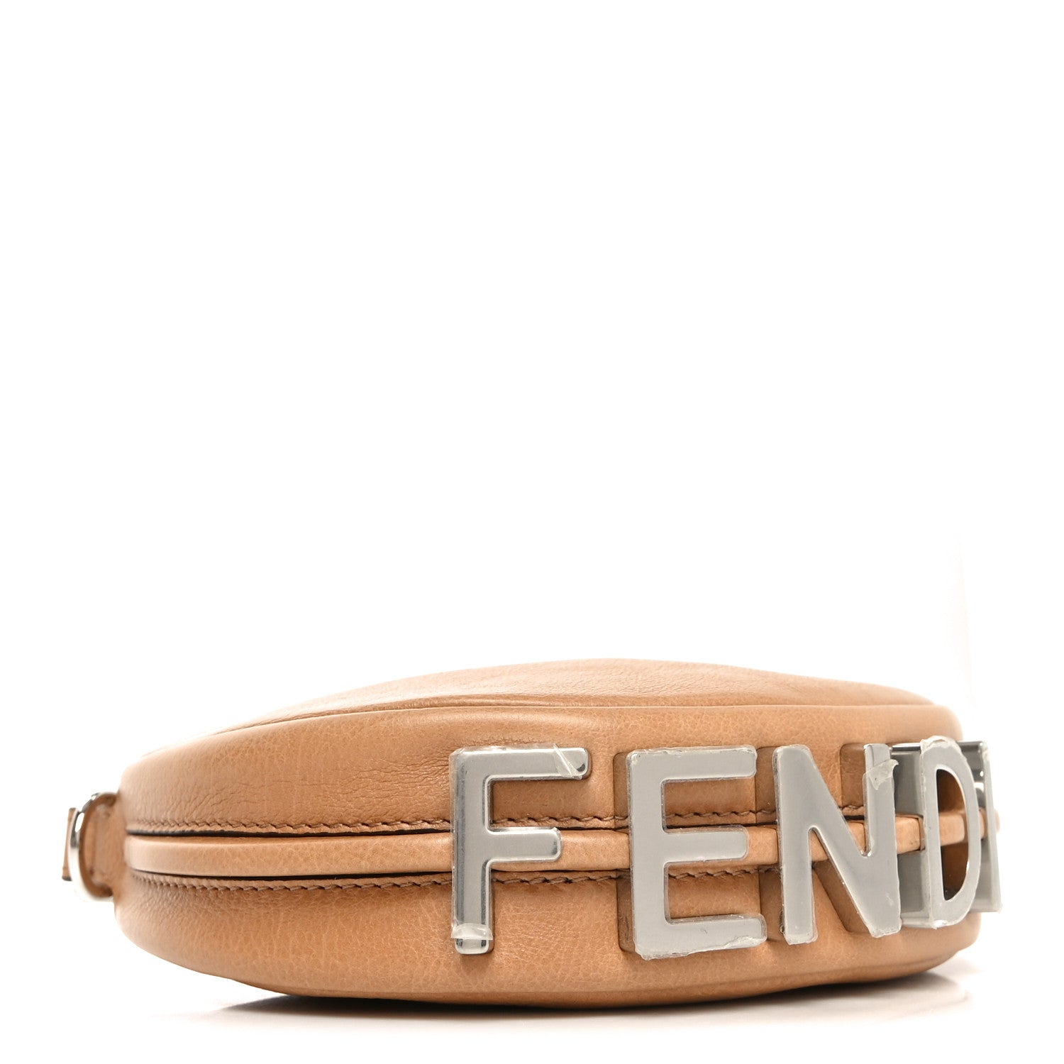 Vitello Grace Nano Fendigraphy Hobo Charm Miele Scuro