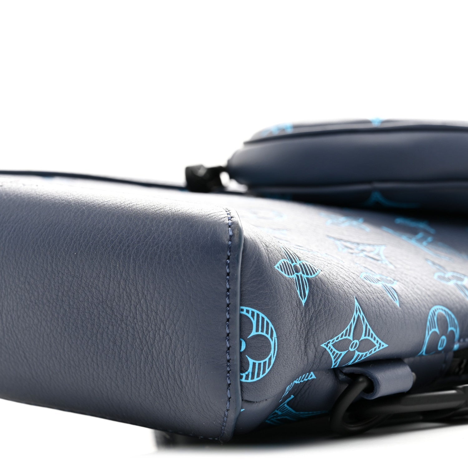 Monogram Shadow Duo Slingbag Navy River Blue