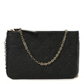 Empreinte Double Zip Pochette Black