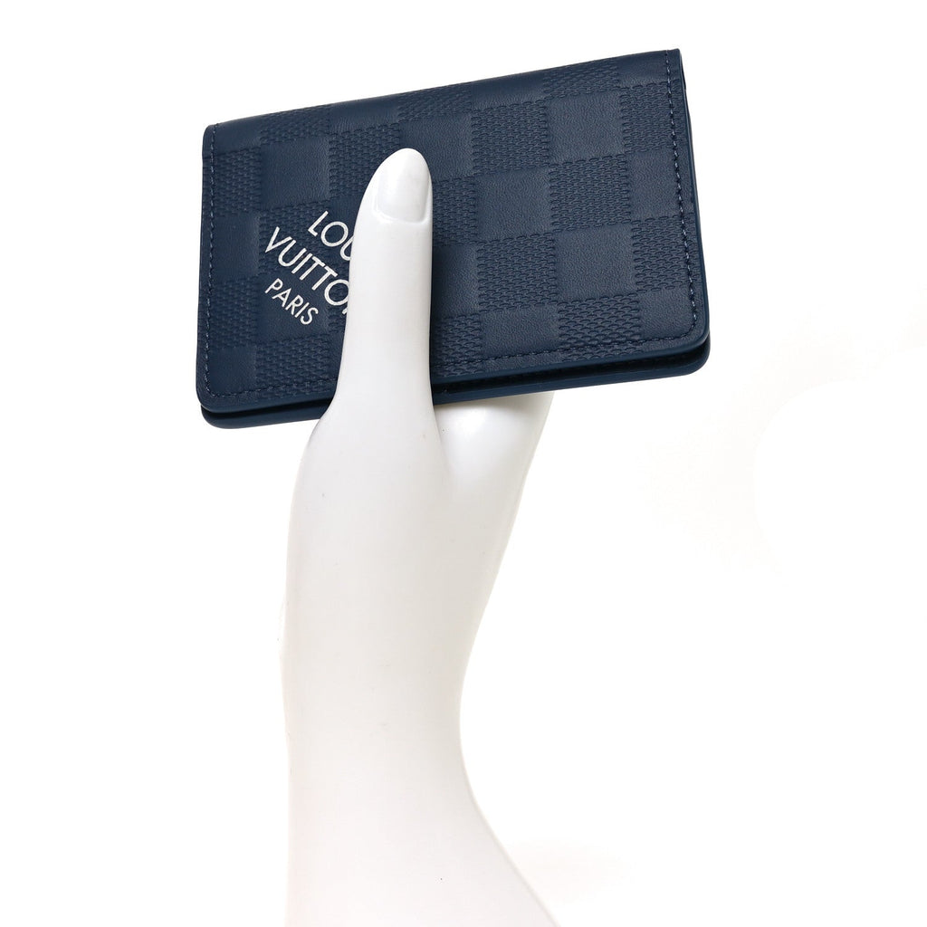 Damier Infini Pocket Organizer NM Bleu Sapphire