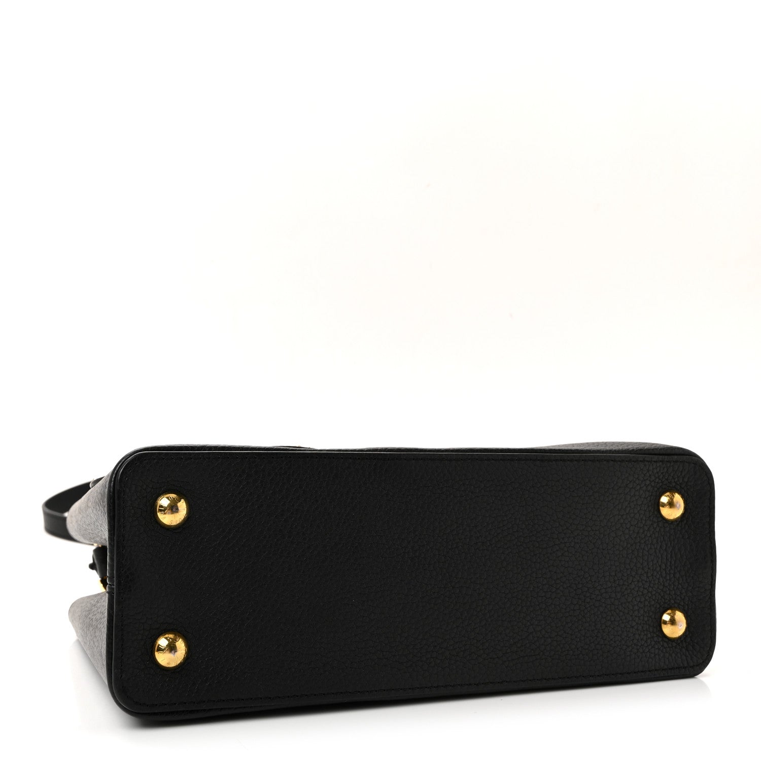 Taurillon Snakeskin Iris Blossom Capucines PM Black