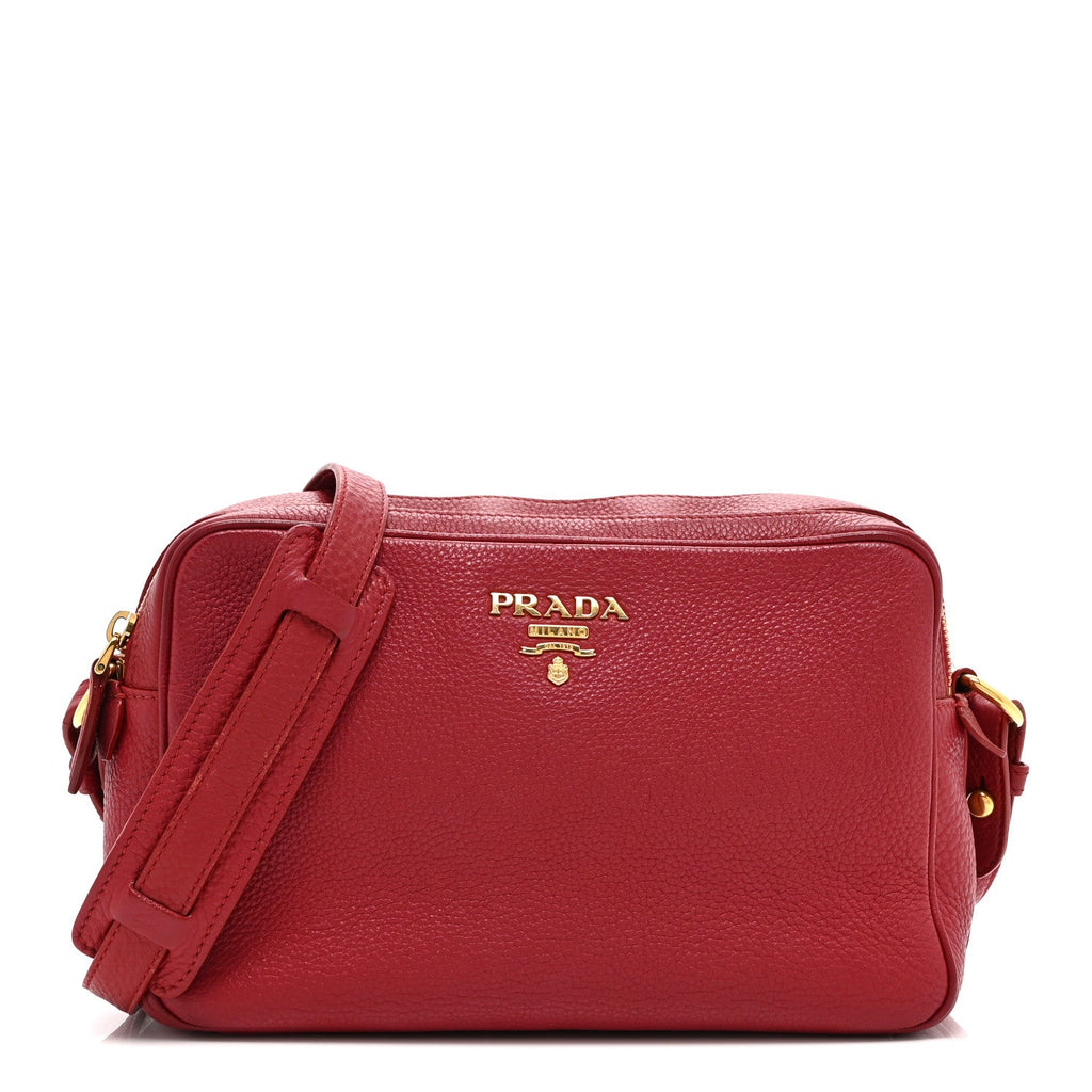 Vitello Phenix Camera Bag Rosso
