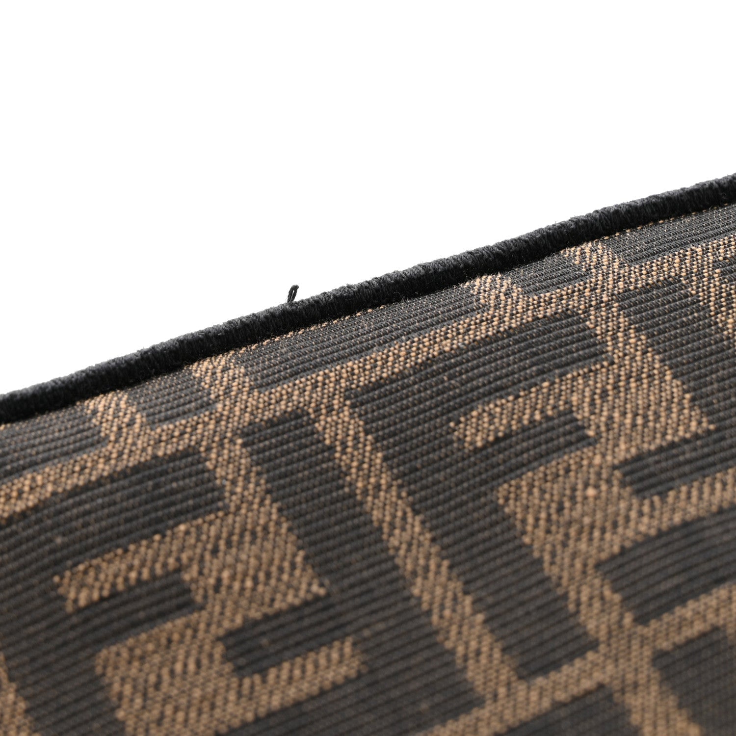 Fabric Jacquard FF 1974 Mini Baguette Tobacco Moro Black
