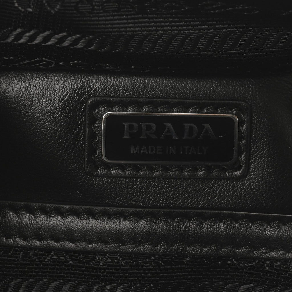 Spazzolato Medium Brique Crossbody Bag Black
