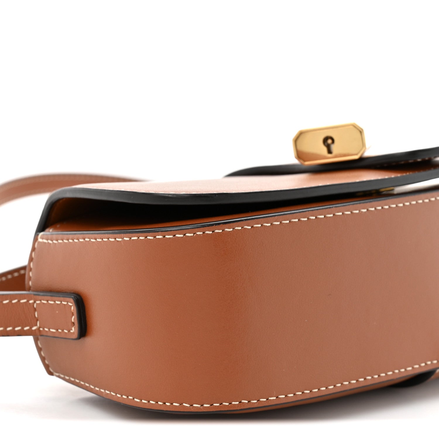 Smooth Calfskin Tabou Clutch On Strap Tan