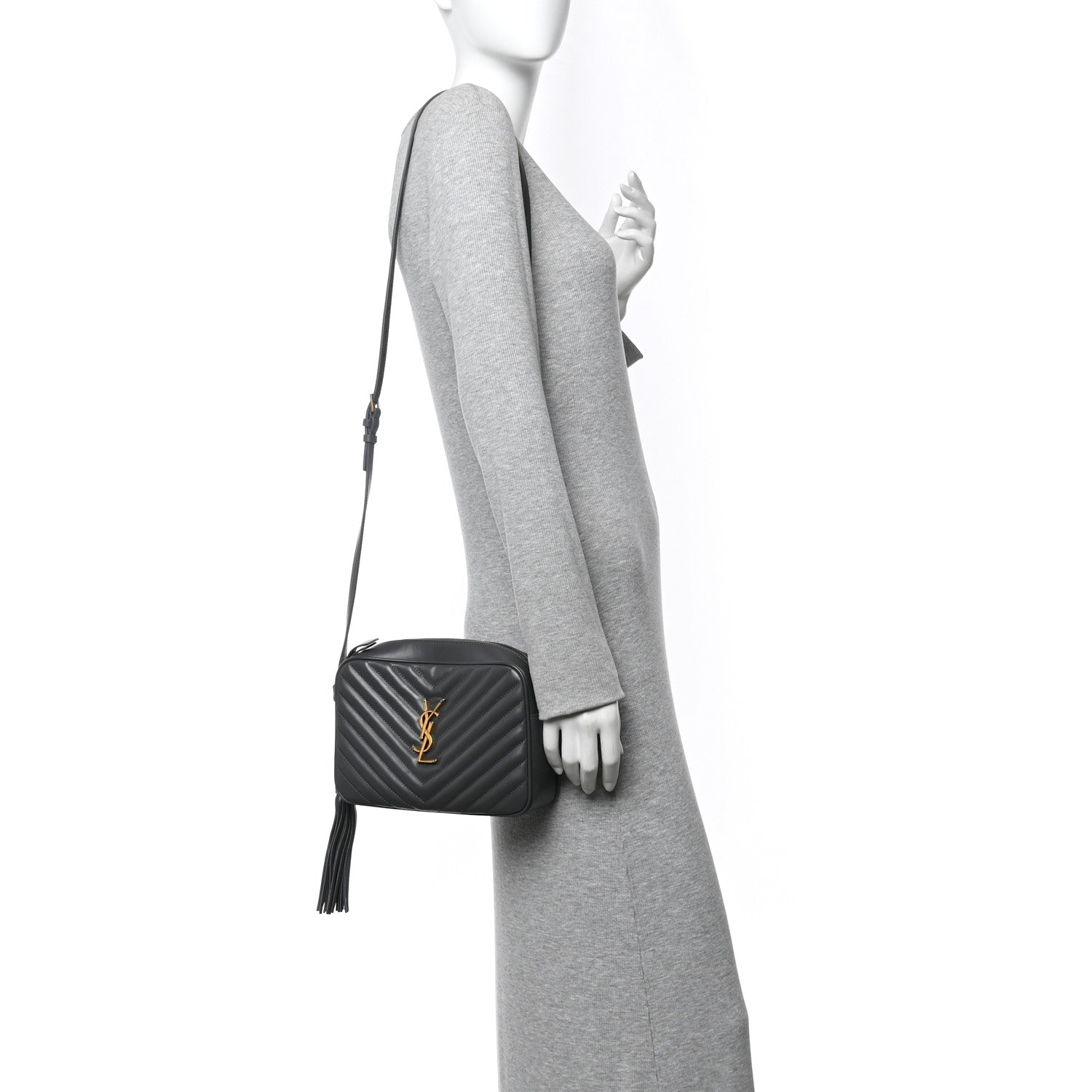 Calfskin Matelasse Monogram Lou Camera Bag Storm