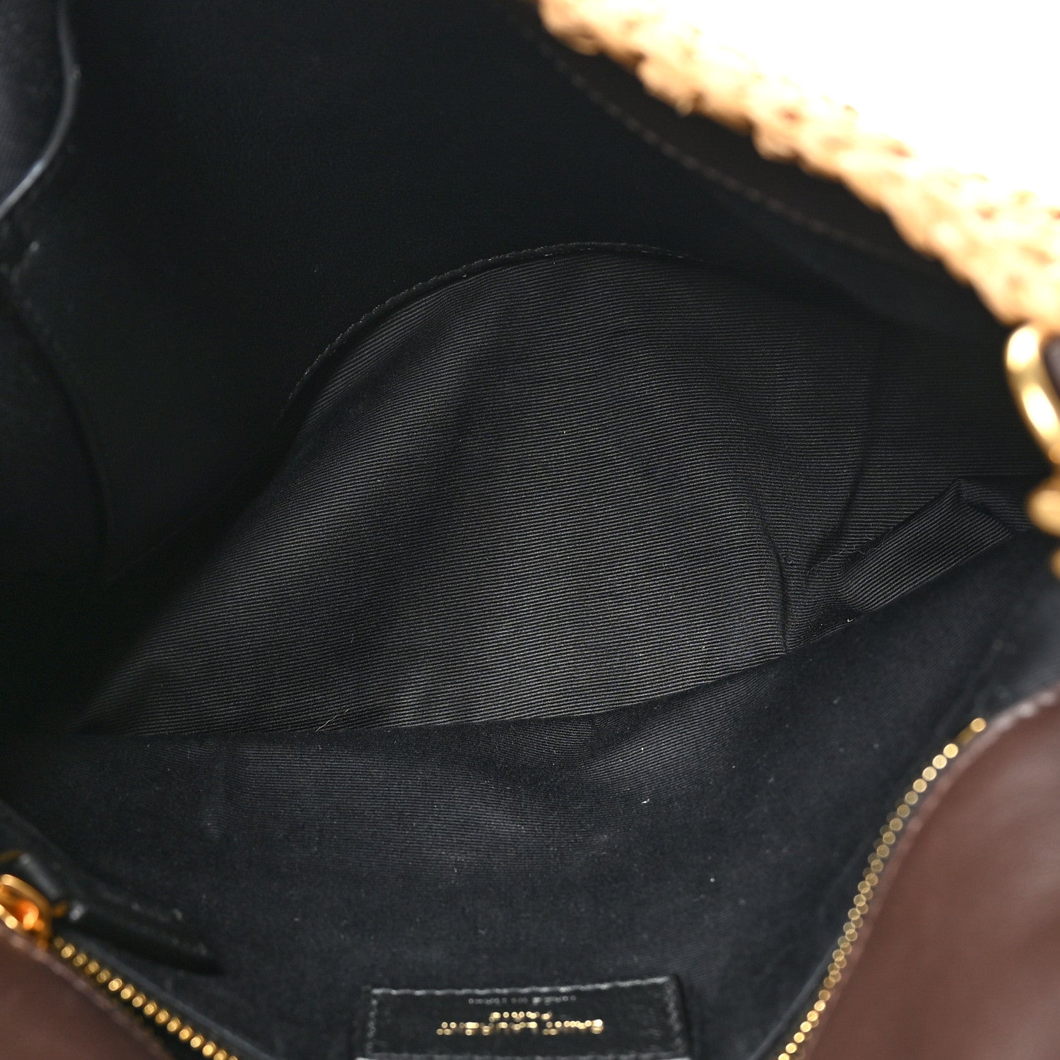 Raffia Calfskin Monogram Medium Niki Chain Satchel Natural