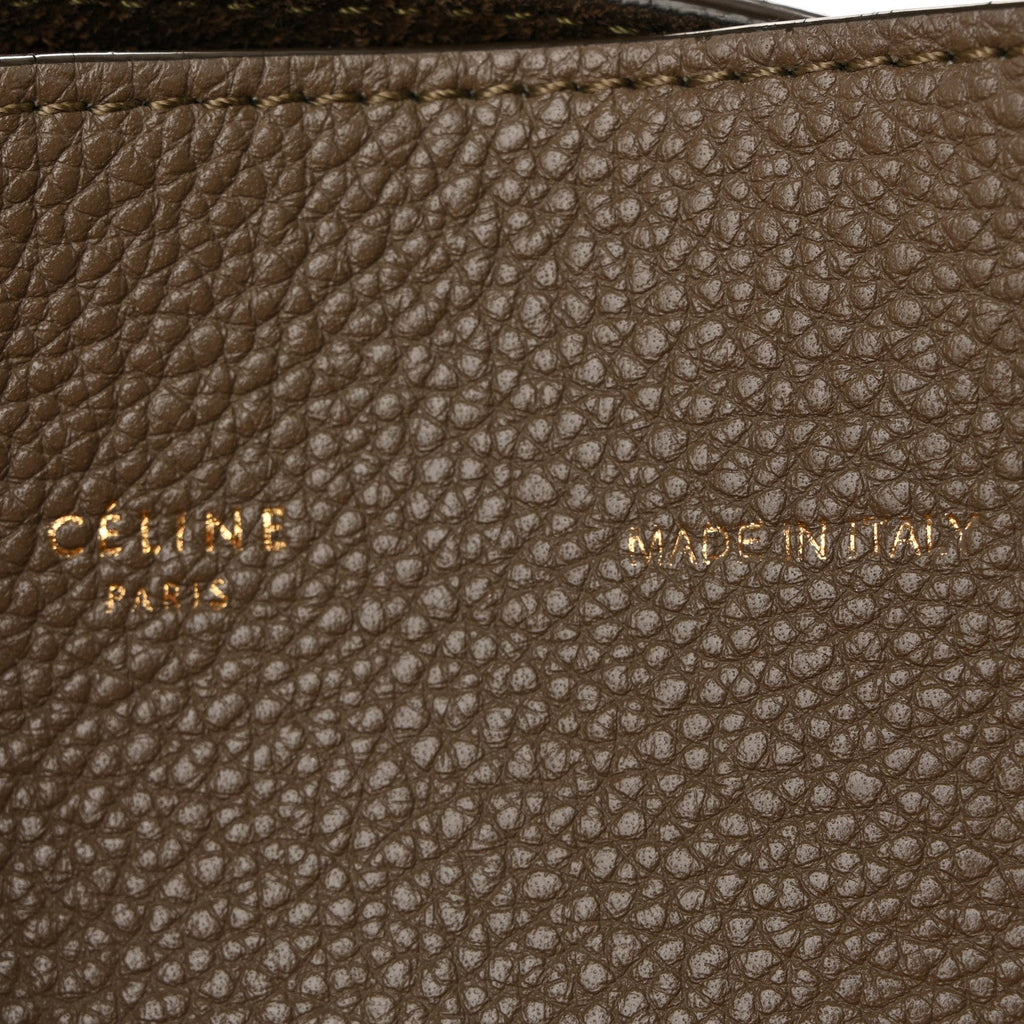 Soft Grained Calfskin Small Belt Cabas Taupe