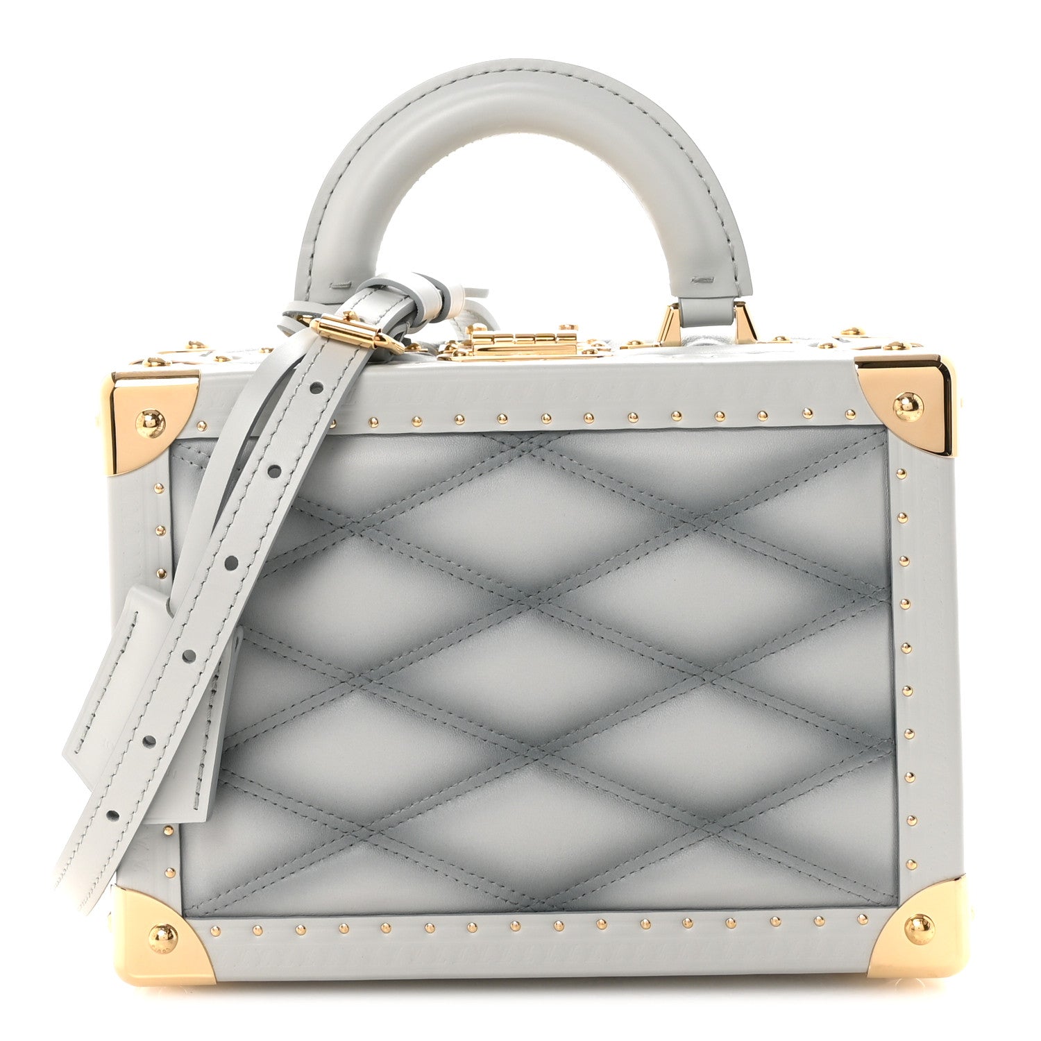 Lambskin Malletage Petite Valise Palazzo Ecume