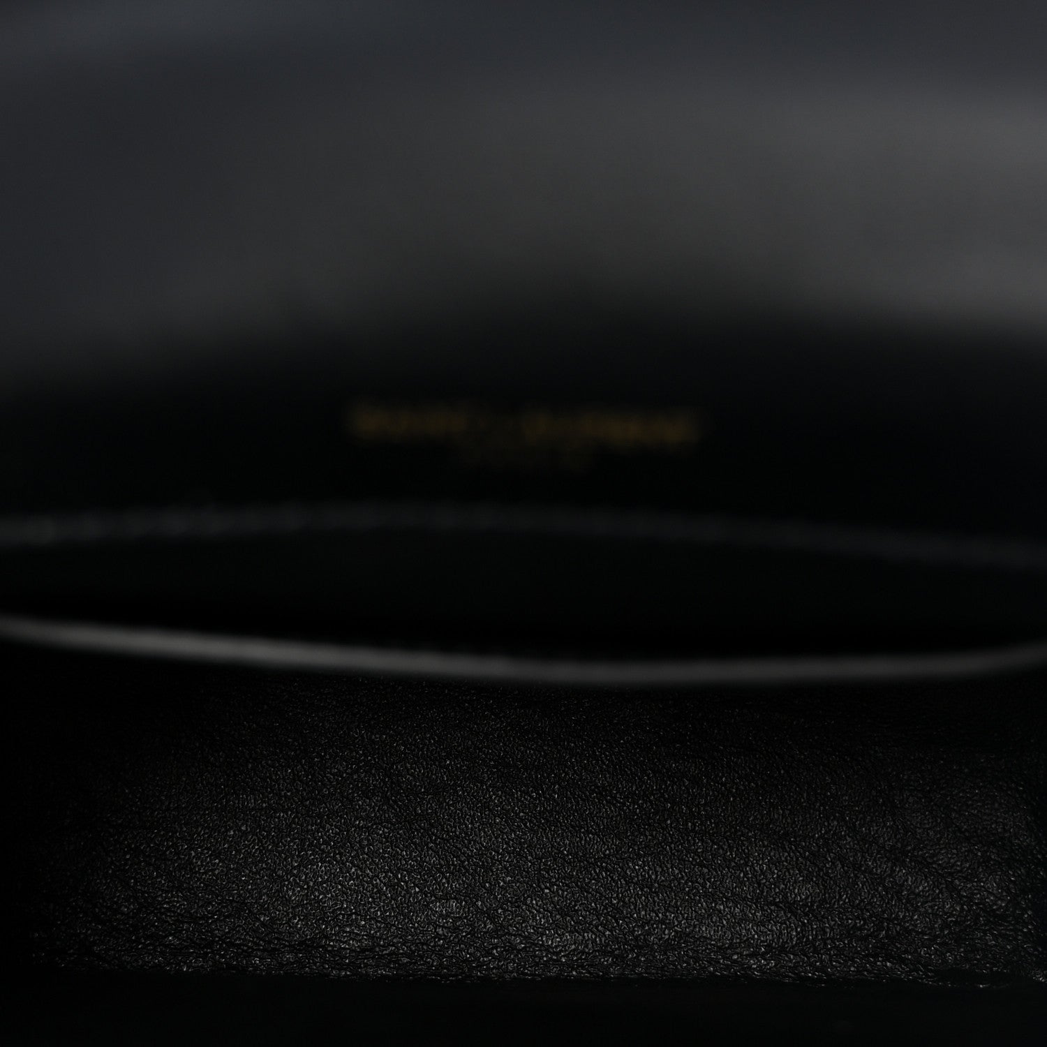 Patent Calfskin Matelasse Monogram Small Vicky Chain Bag Black