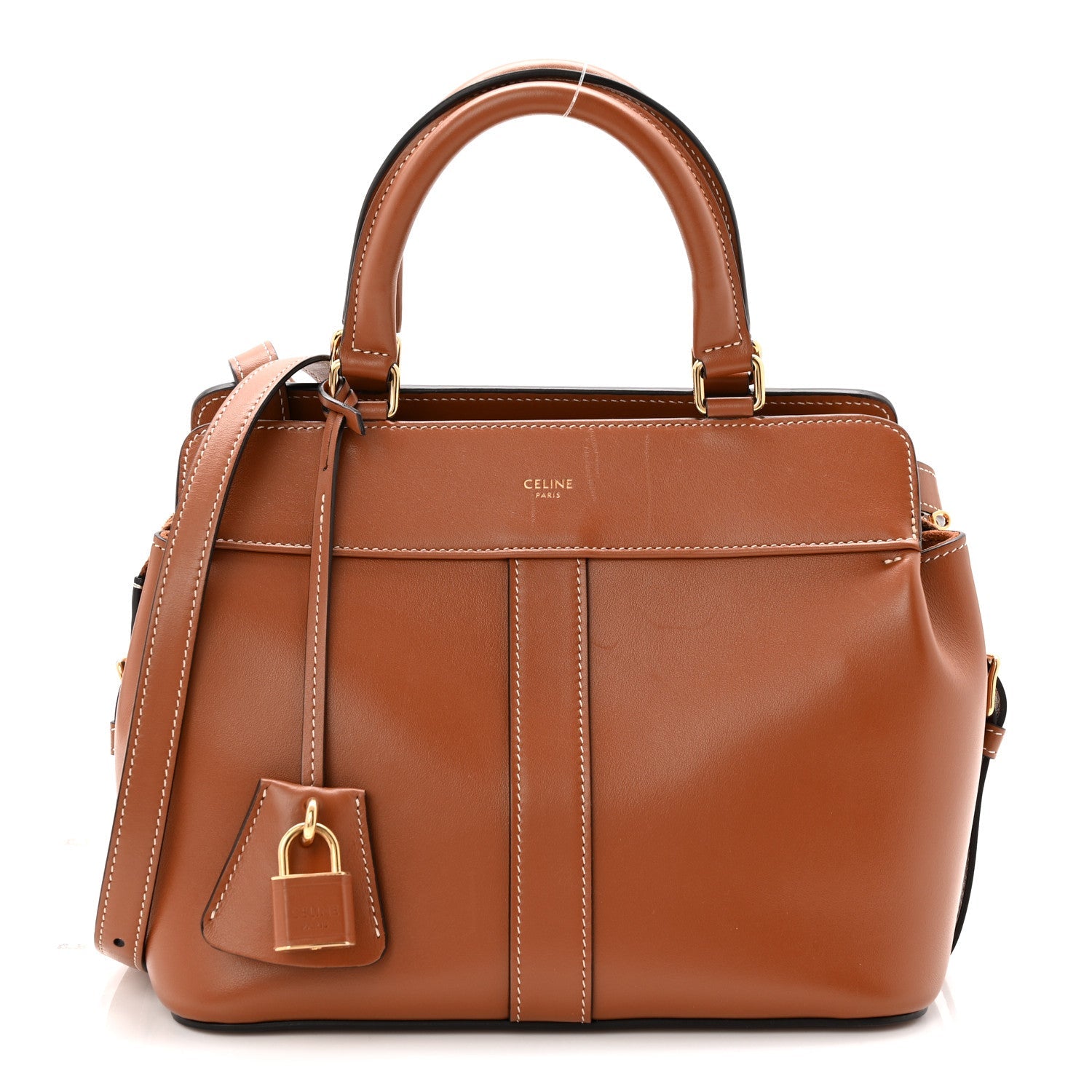 Calfskin Small Cabas De France Tan