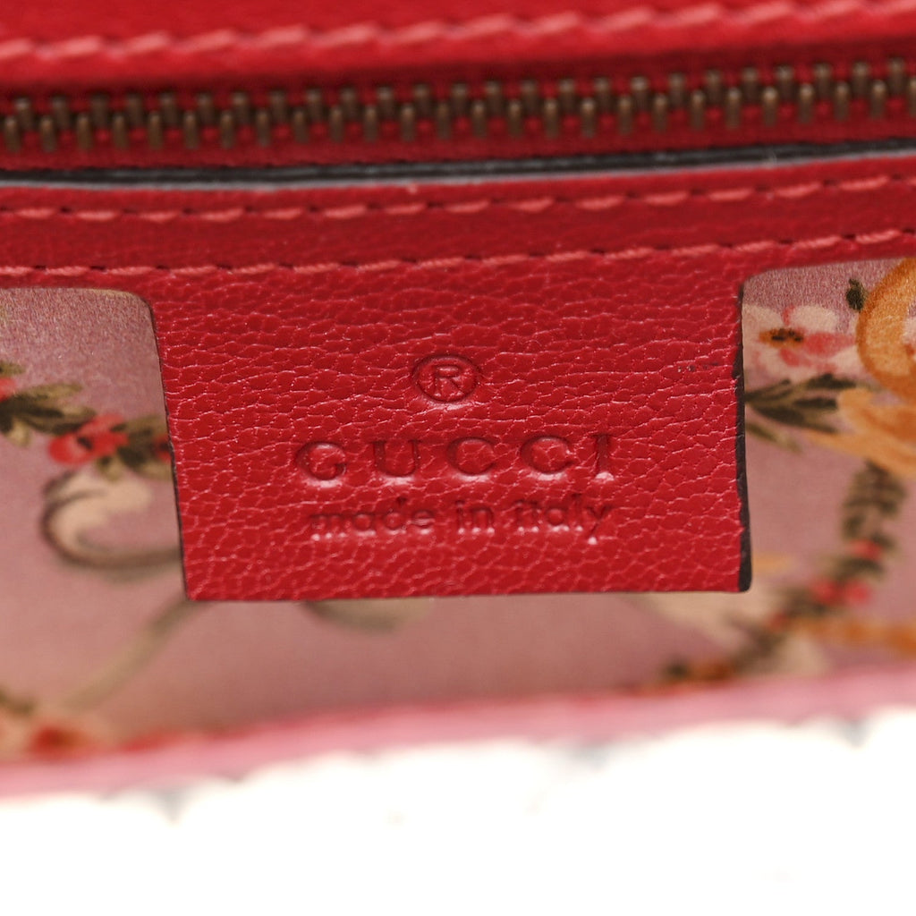Calfskin Snakeskin Studded Small Ottilia Top Handle Bag Hibiscus Red