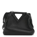 Calfskin Small The Point Triangle Bag Black