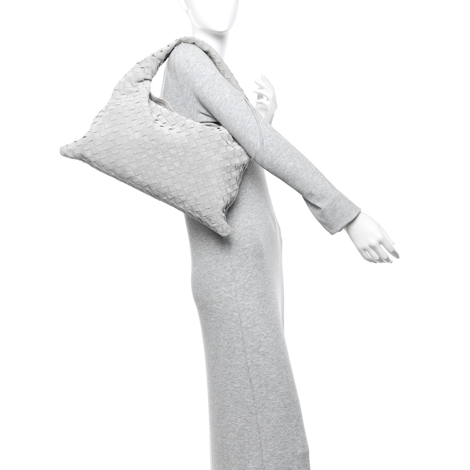 Suede Intrecciato Small Hop Sterling