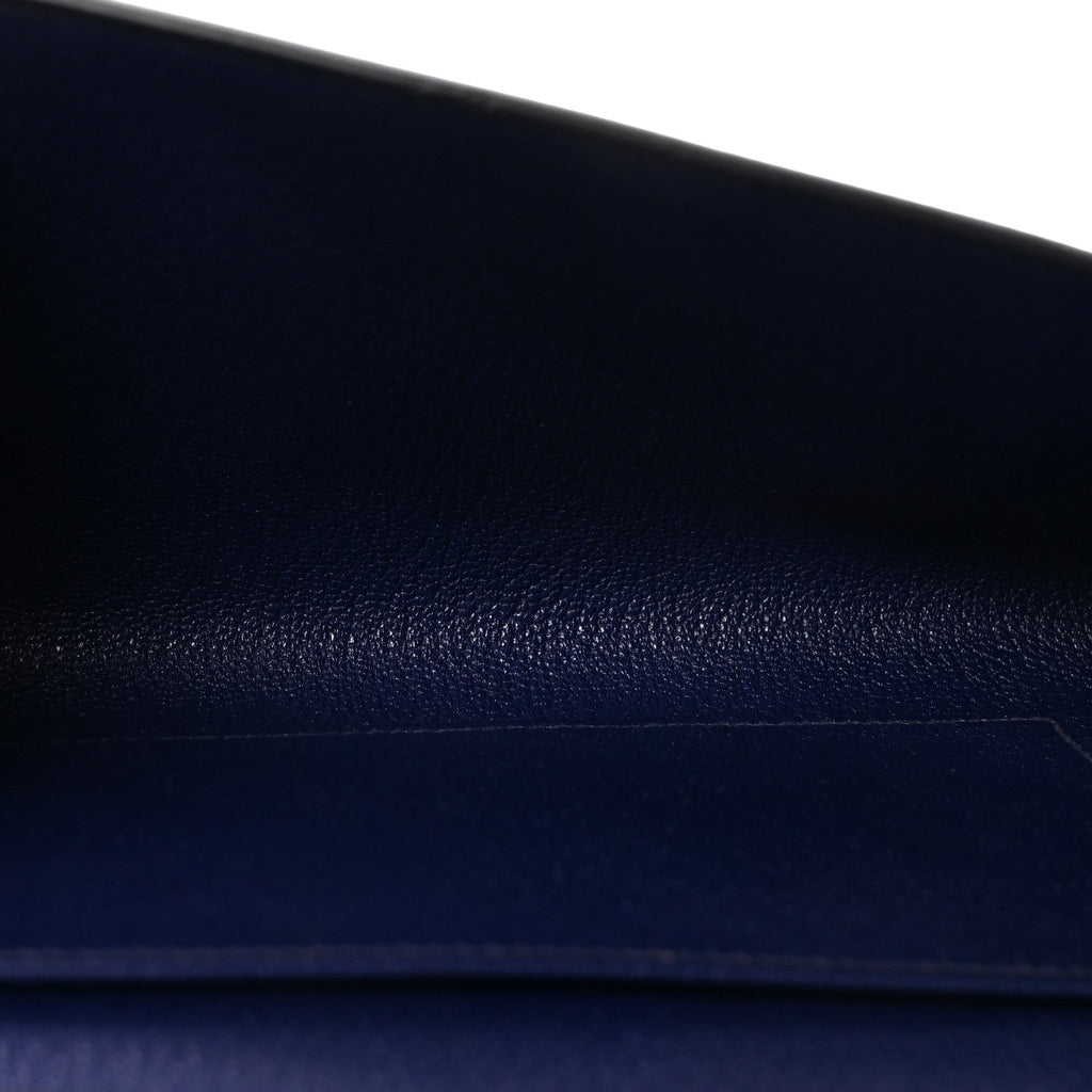 Chevre Mysore Medor 23 Clutch Bleu Encre