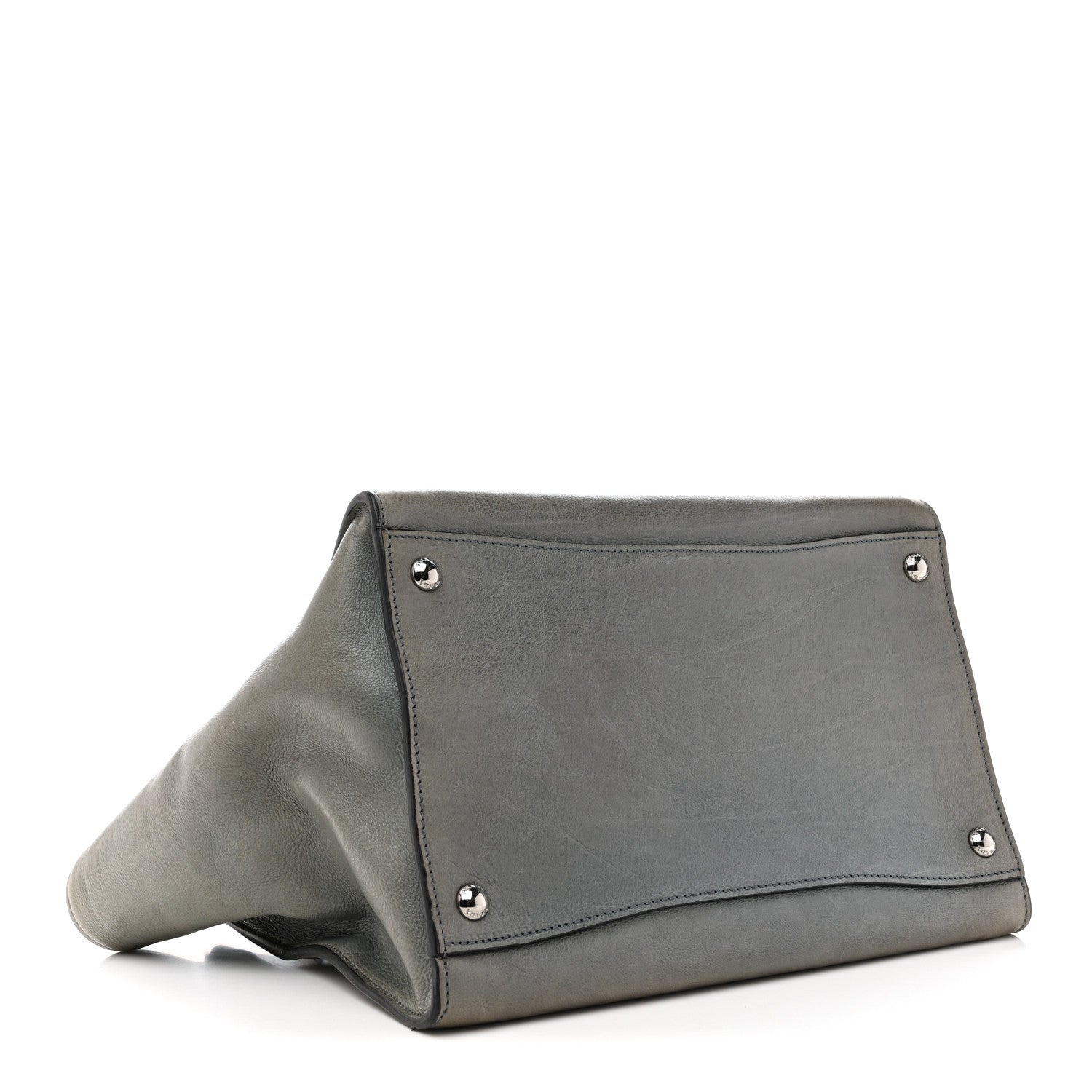 Glace Calf Twin Pocket Tote Marine