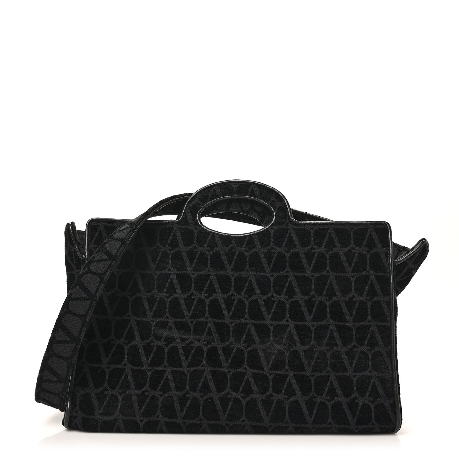Toile Iconographe Goatskin Le Troisieme Shopping Bag Black