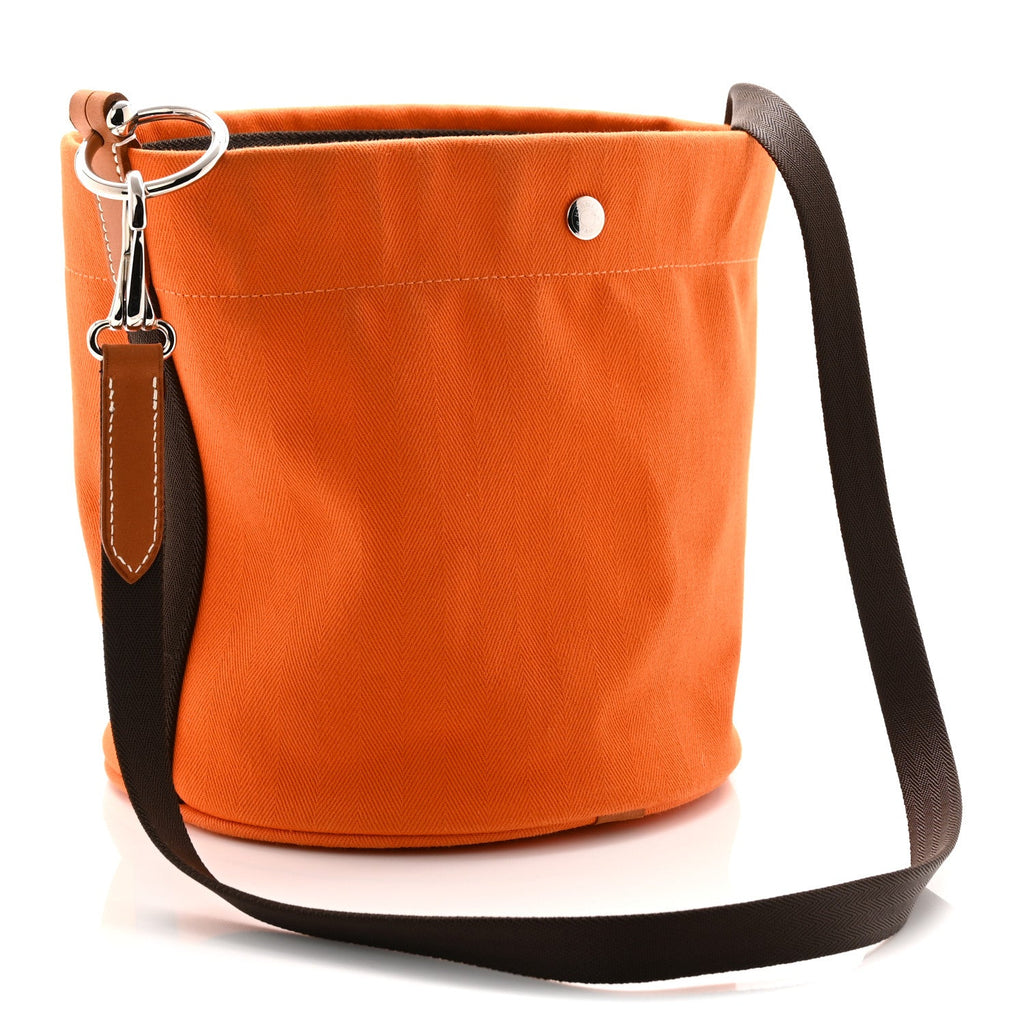 Toile Natural Barenia Sac De Pansage Grooming Bag Orange Kaki