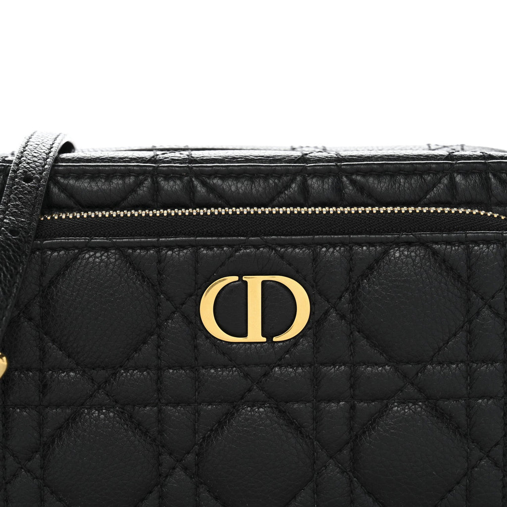Supple Calfskin Caro Double Pouch Black