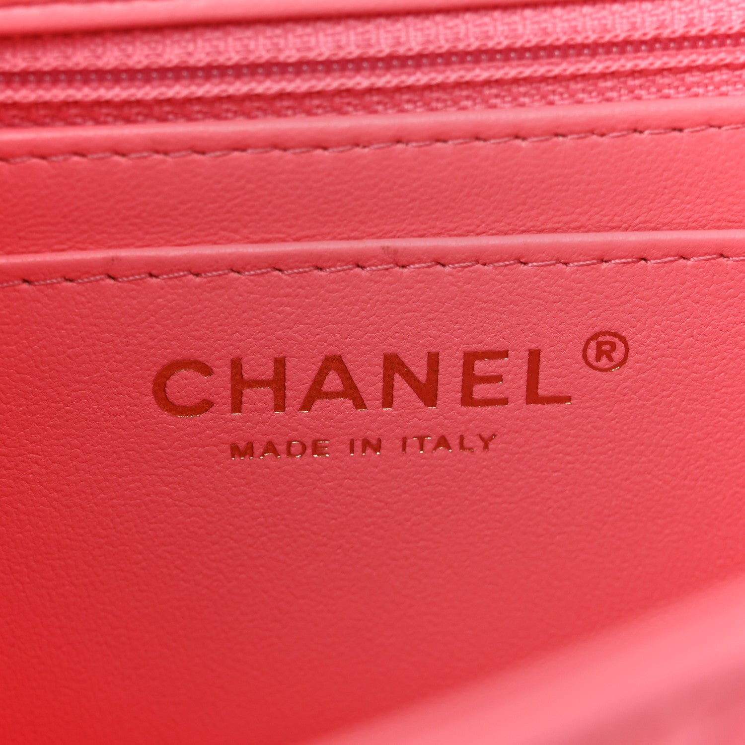 Lambskin Quilted Mini Rectangular Flap Pink