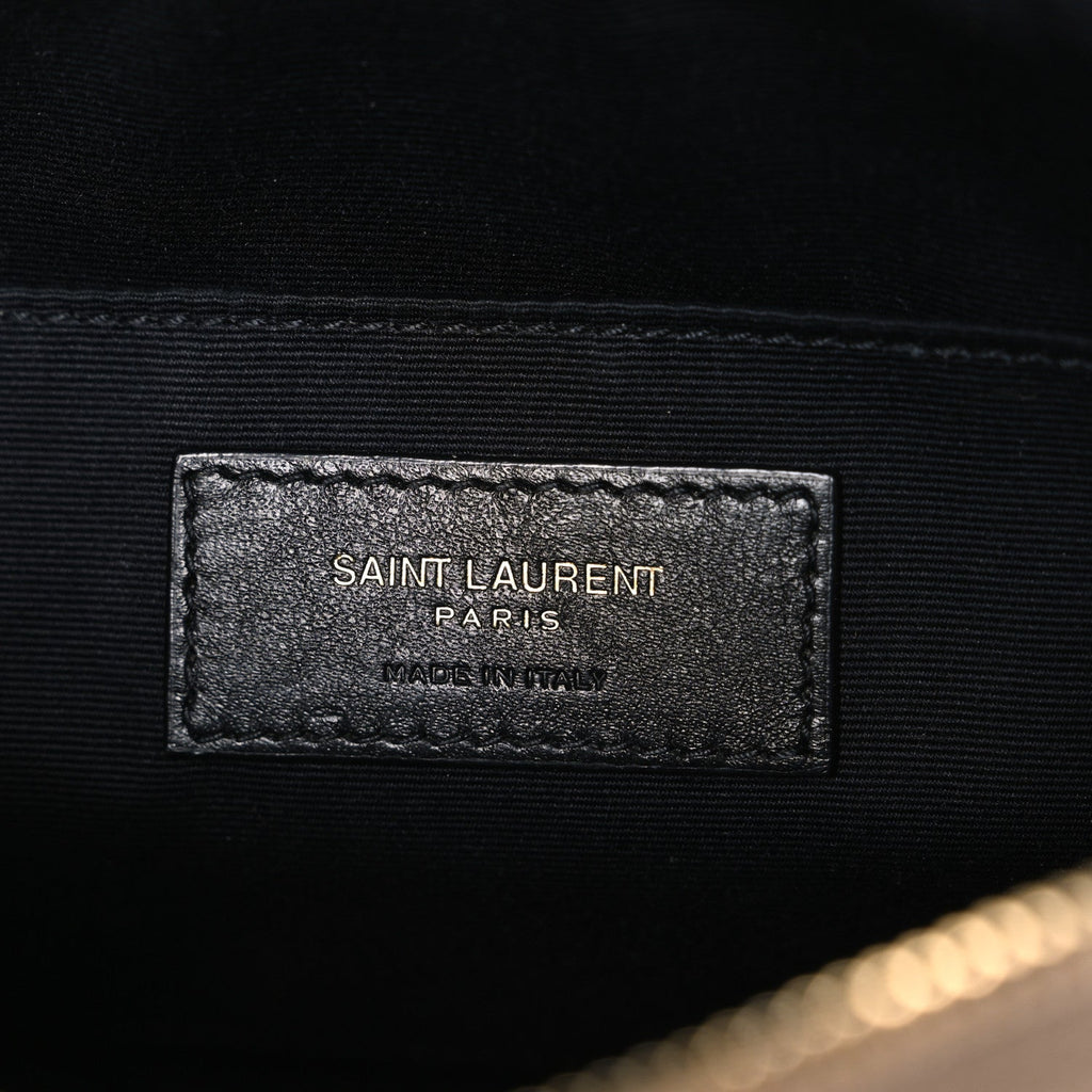 Calfskin Matelasse Monogram Lou Camera Bag Dark Beige