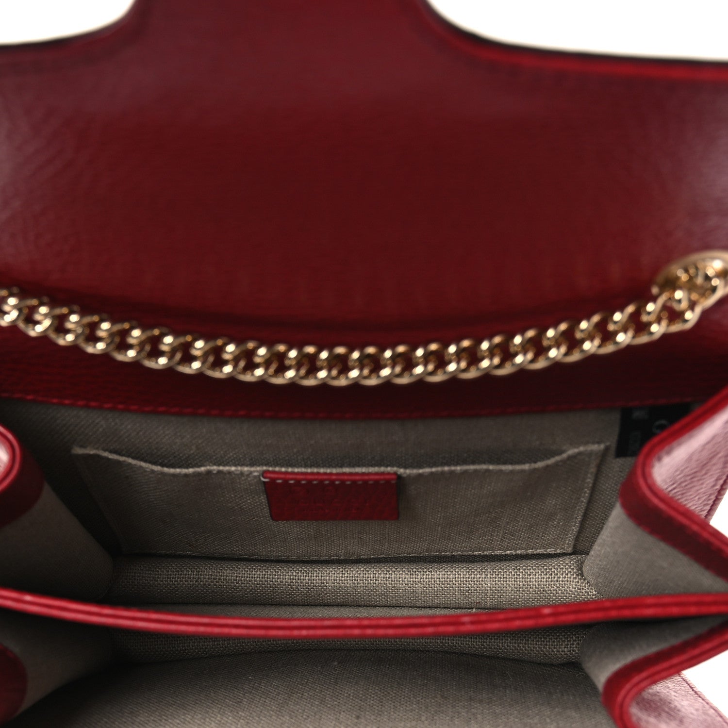 Dollar Calfskin Small Interlocking G Shoulder Bag Red