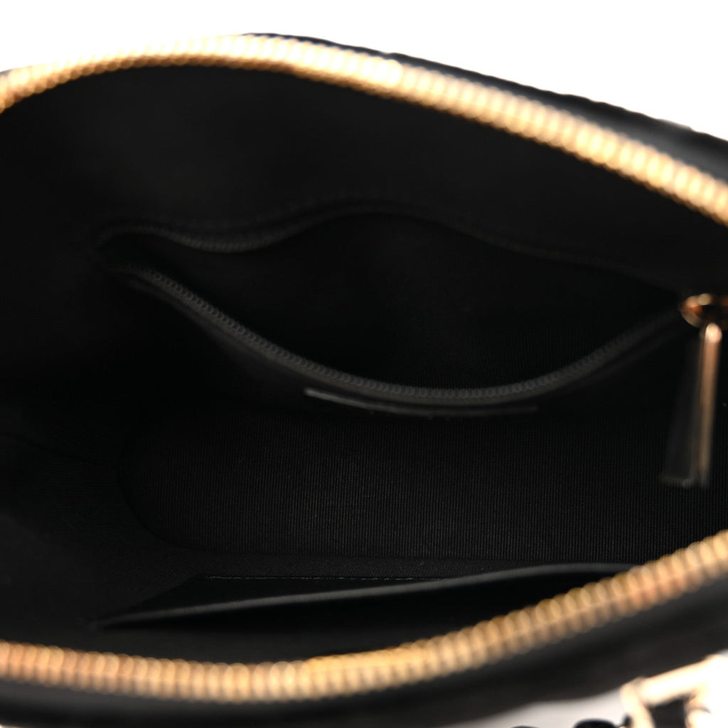Velvet Quilted Shiny Coco Clutch With Chain Black