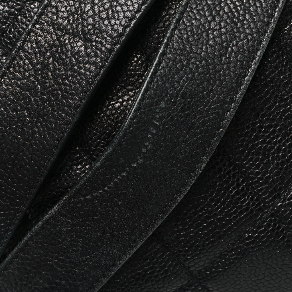 Caviar Quilted Backpack Black