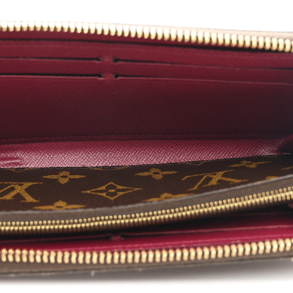 Monogram Clemence Wallet Fuchsia
